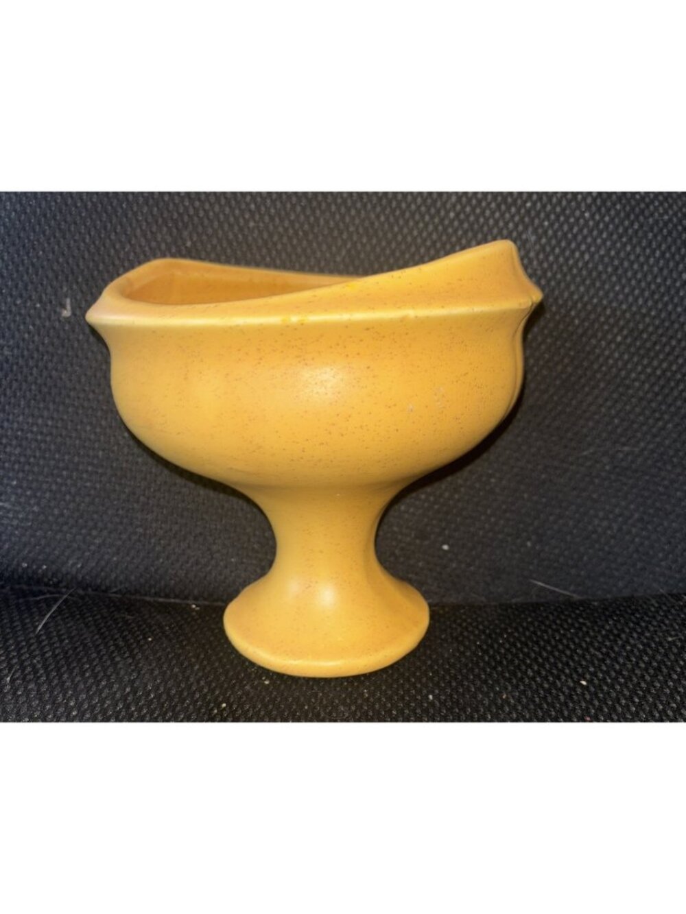 McCoy Yellow Florentine Pedestal Planter Vase Vintage Mid Century Modern 1960’s